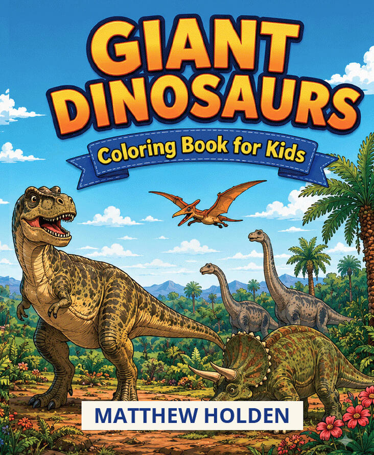 Dinosaurios Gigantes: Libro para Colorear